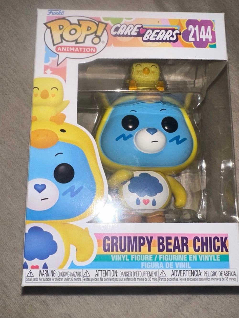 Funko Pop! Care Bears Grumpy Bear Chick Vinyl Figure - Blue & Yellow